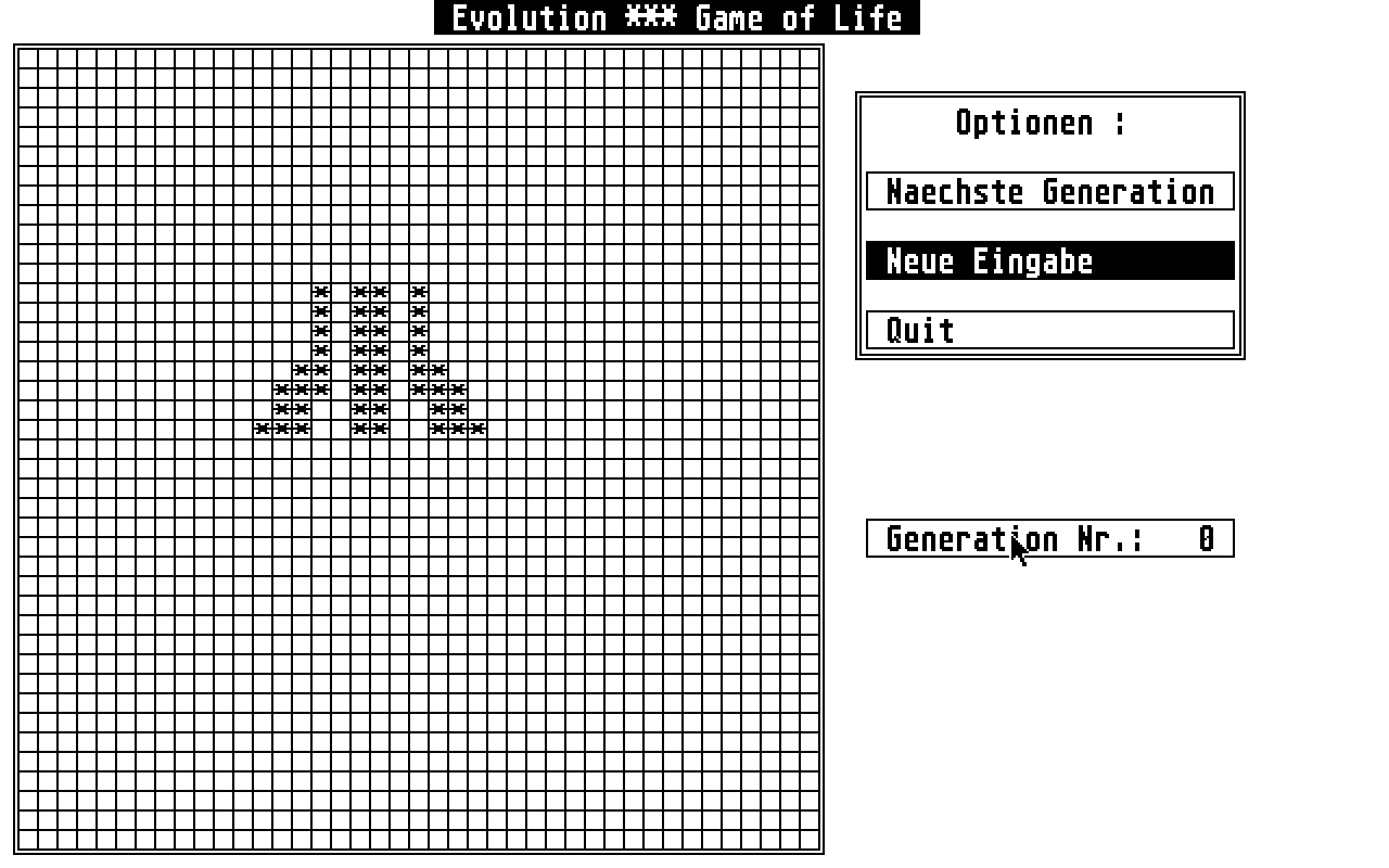 Evolution - Game of Life atari screenshot